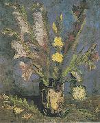 Vincent Van Gogh Vase with Gladioli oil